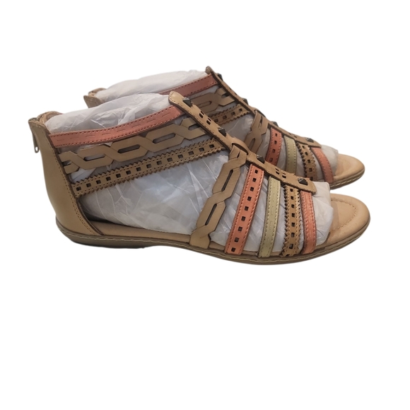 Earth Women's Brown Multi Leather Sandals With Box Size 8.5 B - Picture 5 of 9